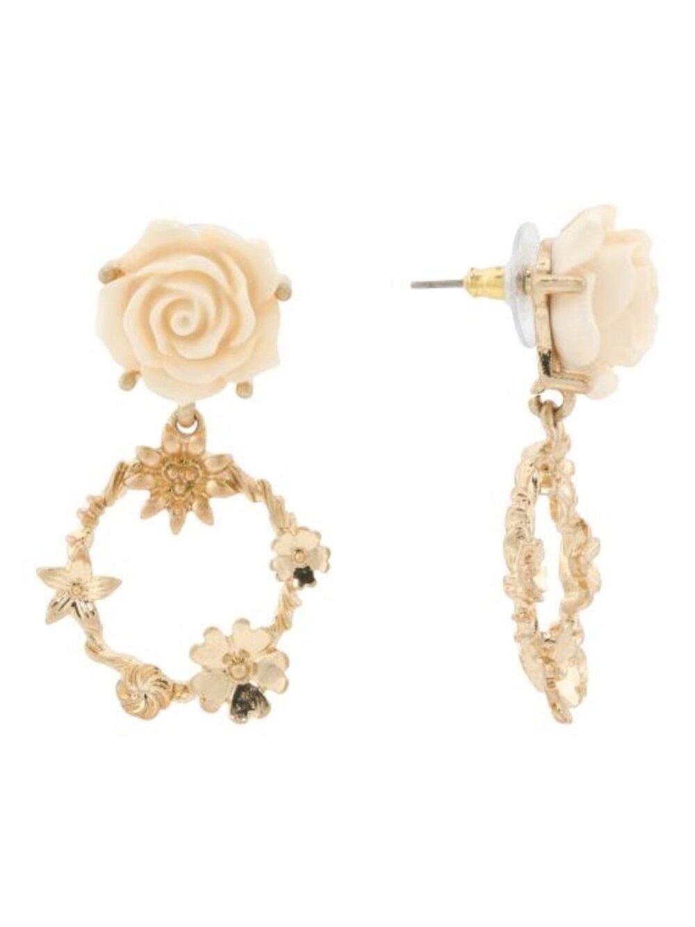 PATRICIA NASH Rose Door Knocker Earrings